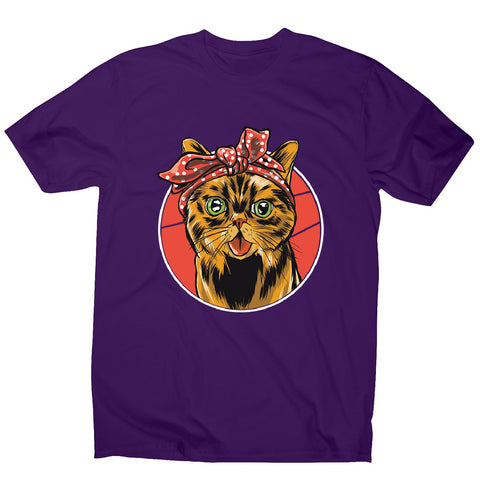 Bandana cat - men's funny premium t-shirt - Graphic Gear