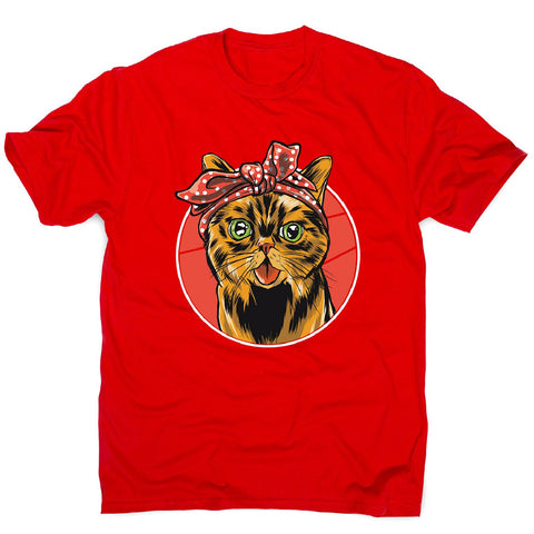 Bandana cat - men's funny premium t-shirt - Graphic Gear