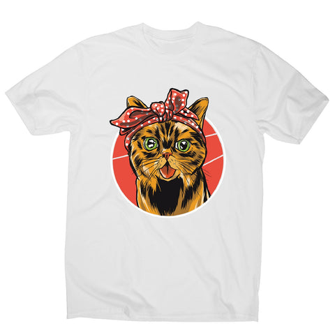 Bandana cat - men's funny premium t-shirt - Graphic Gear