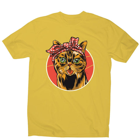 Bandana cat - men's funny premium t-shirt - Graphic Gear