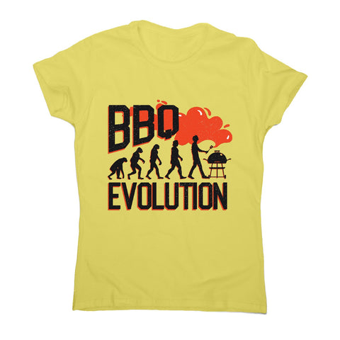 Bbq evolution - women's funny premium t-shirt - Graphic Gear