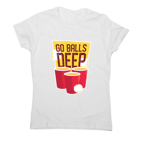 Beer pong - funny drinking women's t-shirt - Graphic Gear