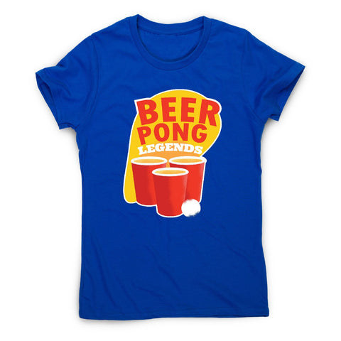 Beer pong - women's funny premium t-shirt - Graphic Gear