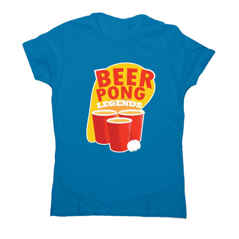Beer pong - women's funny premium t-shirt - Graphic Gear
