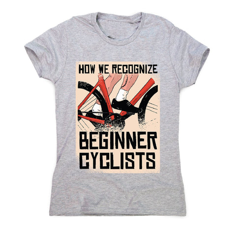 Beginner cyclists - women's funny premium t-shirt - Graphic Gear