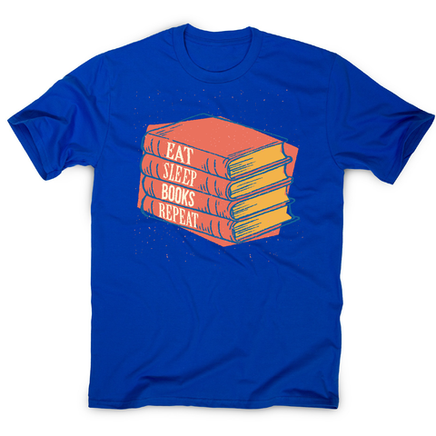 Books repeat awesome reading t-shirt men's - Graphic Gear