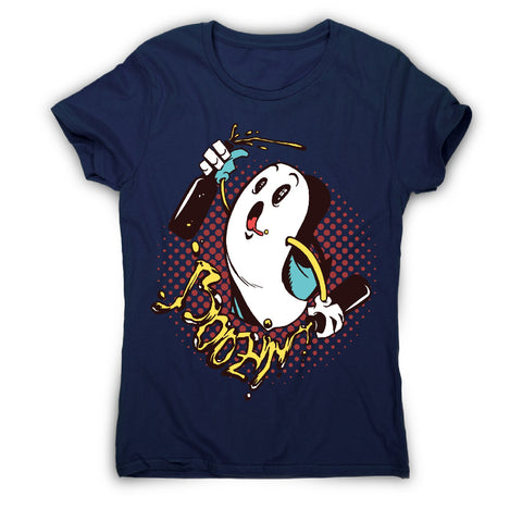 Boozin ghost - women's funny premium t-shirt - Graphic Gear