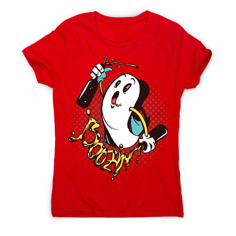 Boozin ghost - women's funny premium t-shirt - Graphic Gear