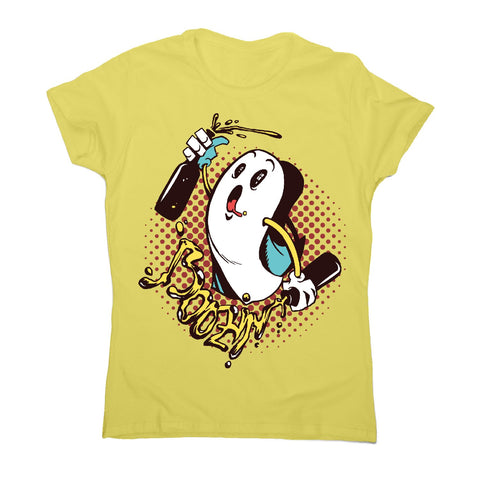 Boozin ghost - women's funny premium t-shirt - Graphic Gear