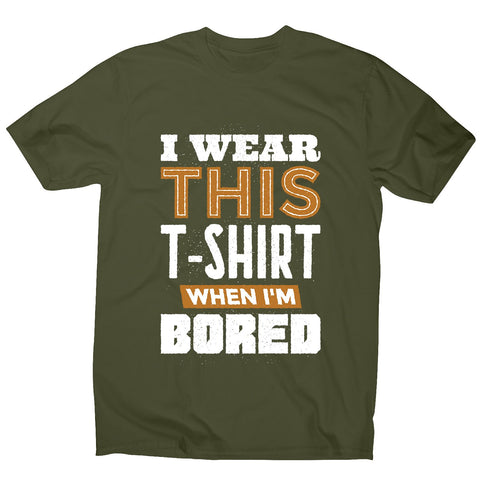 Bored - men's funny premium t-shirt - Graphic Gear