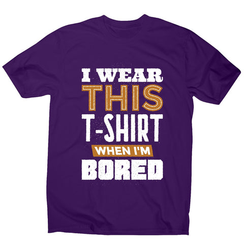 Bored - men's funny premium t-shirt - Graphic Gear