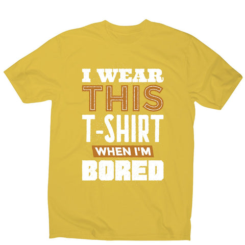 Bored - men's funny premium t-shirt - Graphic Gear