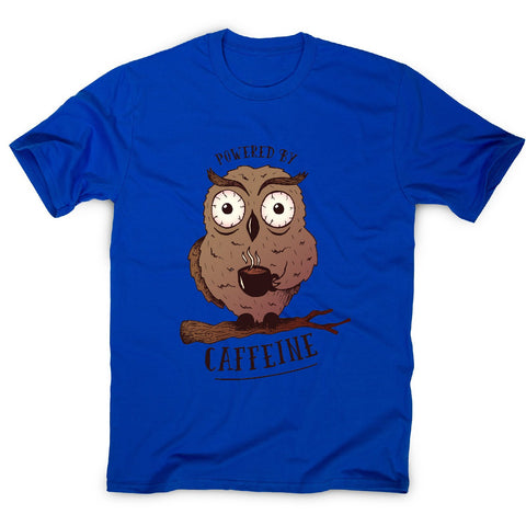 Caffeine owl - coffee men's t-shirt - Graphic Gear