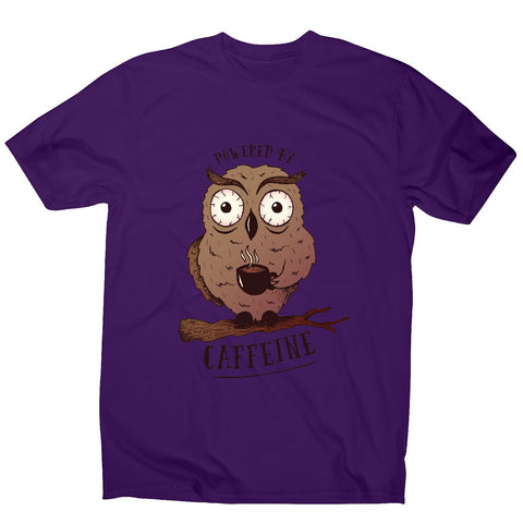 Caffeine owl - coffee men's t-shirt - Graphic Gear