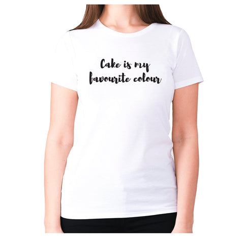 Cake is my favourite colour - women's premium t-shirt - Graphic Gear