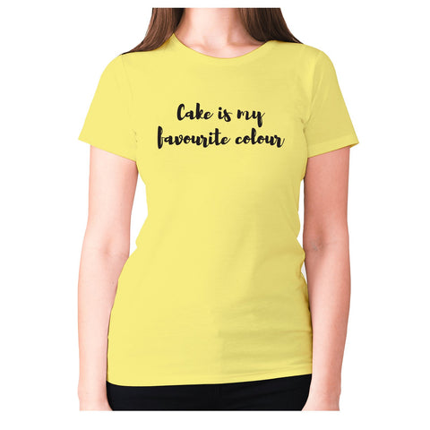 Cake is my favourite colour - women's premium t-shirt - Graphic Gear