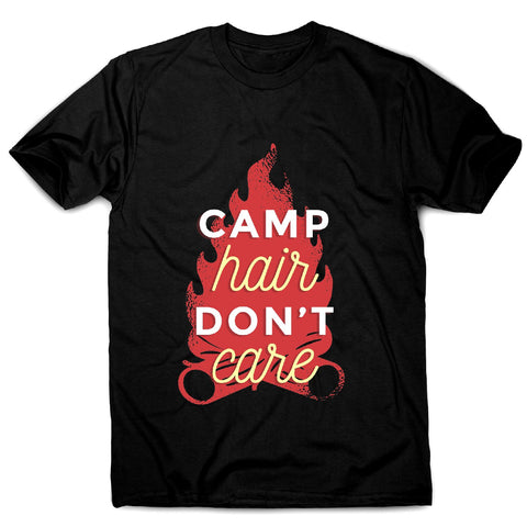 Camp hair don't care - adventure camping men's t-shirt - Graphic Gear