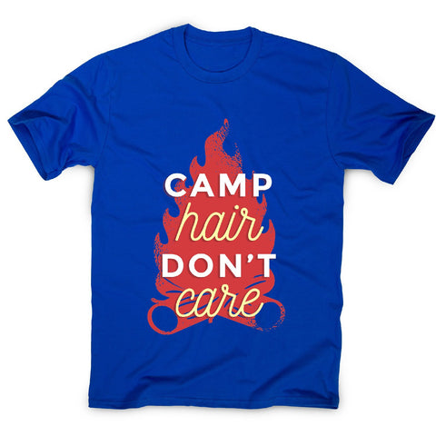 Camp hair don't care - adventure camping men's t-shirt - Graphic Gear