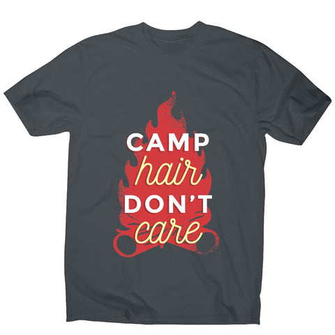 Camp hair don't care - adventure camping men's t-shirt - Graphic Gear