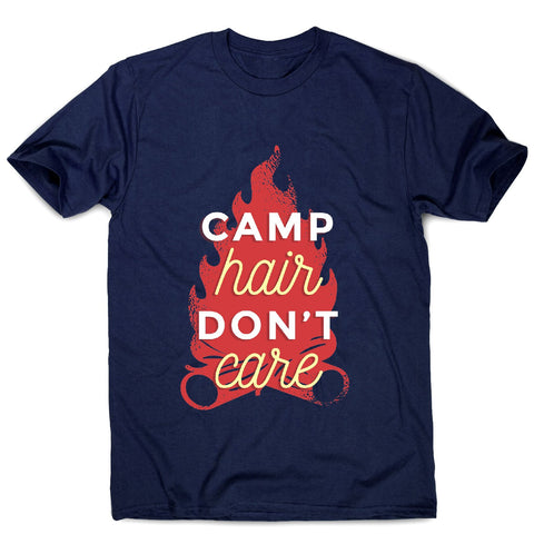 Camp hair don't care - adventure camping men's t-shirt - Graphic Gear