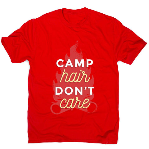 Camp hair don't care - adventure camping men's t-shirt - Graphic Gear