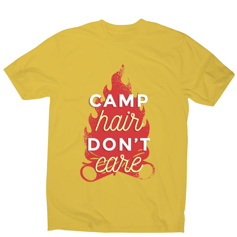 Camp hair don't care - adventure camping men's t-shirt - Graphic Gear
