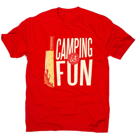 Camping horror - men's funny premium t-shirt - Graphic Gear