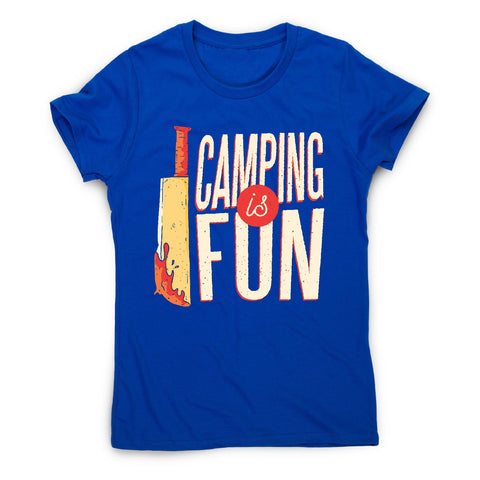 Camping horror - women's funny premium t-shirt - Graphic Gear
