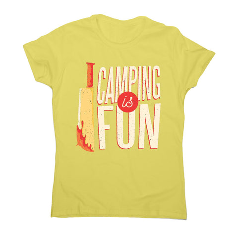 Camping horror - women's funny premium t-shirt - Graphic Gear