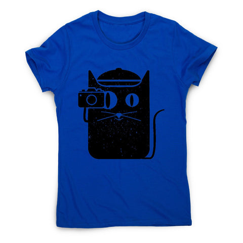 Cat and camera - illustration women's t-shirt - Graphic Gear