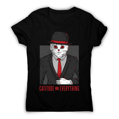 Cat quote - women's funny illustrations t-shirt - Graphic Gear