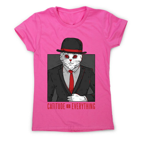 Cat quote - women's funny illustrations t-shirt - Graphic Gear