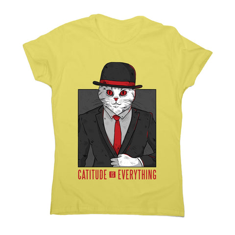 Cat quote - women's funny illustrations t-shirt - Graphic Gear