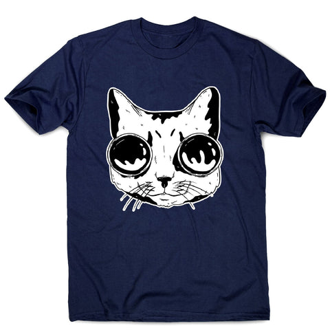 Cat with goggles - men's funny premium t-shirt - Graphic Gear