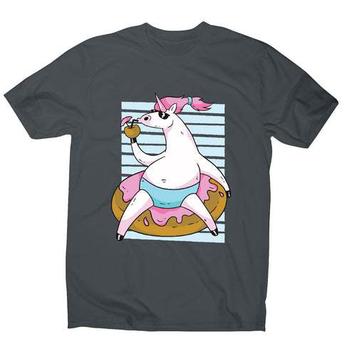 Chilling unicorn - men's funny illustrations t-shirt - Graphic Gear