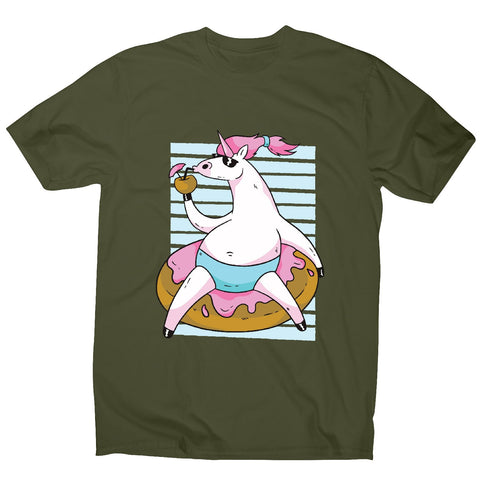 Chilling unicorn - men's funny illustrations t-shirt - Graphic Gear