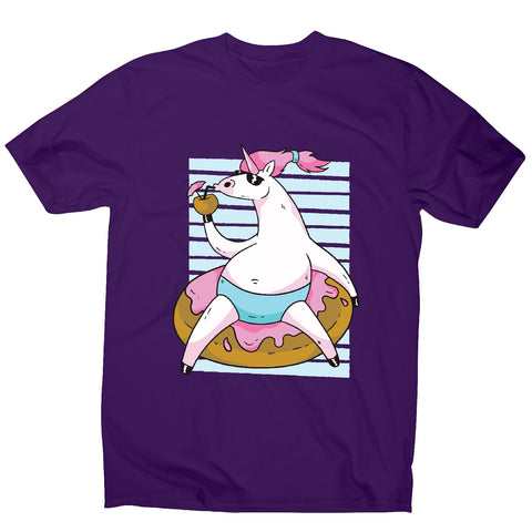 Chilling unicorn - men's funny illustrations t-shirt - Graphic Gear