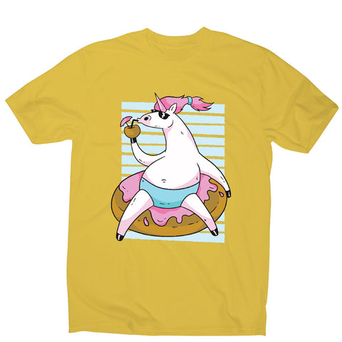 Chilling unicorn - men's funny illustrations t-shirt - Graphic Gear