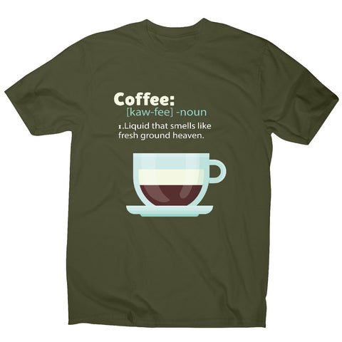 Coffee definition - men's funny premium t-shirt - Graphic Gear