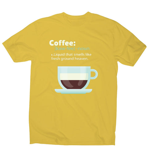 Coffee definition - men's funny premium t-shirt - Graphic Gear