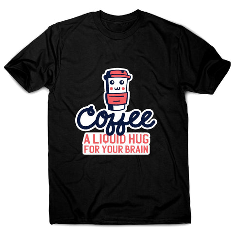 Coffee hug - men's funny premium t-shirt - Graphic Gear