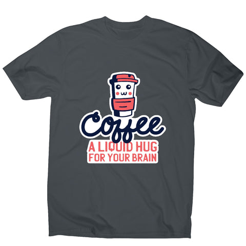 Coffee hug - men's funny premium t-shirt - Graphic Gear