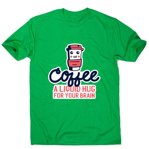 Coffee hug - men's funny premium t-shirt - Graphic Gear