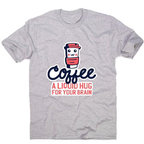 Coffee hug - men's funny premium t-shirt - Graphic Gear