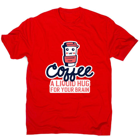 Coffee hug - men's funny premium t-shirt - Graphic Gear
