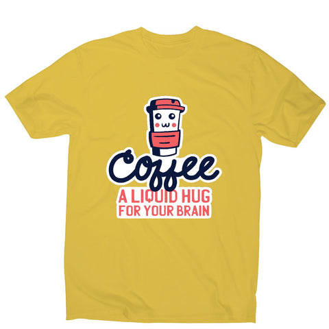 Coffee hug - men's funny premium t-shirt - Graphic Gear