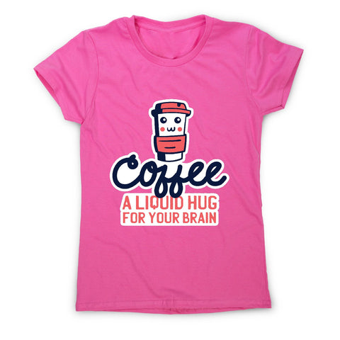 Coffee hug - women's funny premium t-shirt - Graphic Gear