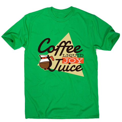 Coffee liquid joy - men's funny premium t-shirt - Graphic Gear
