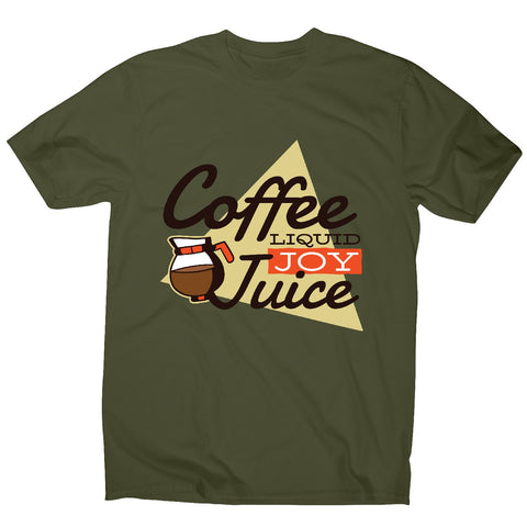 Coffee liquid joy - men's funny premium t-shirt - Graphic Gear