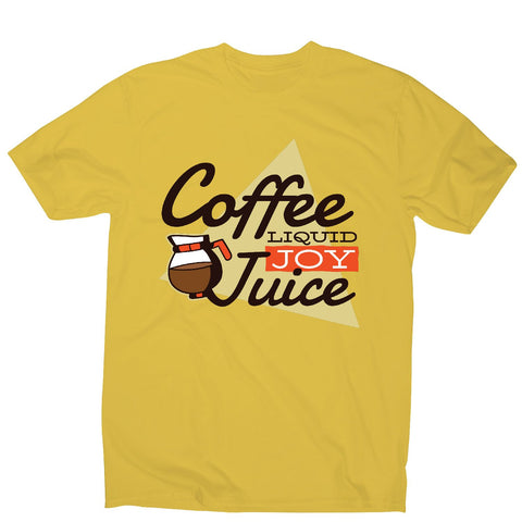 Coffee liquid joy - men's funny premium t-shirt - Graphic Gear